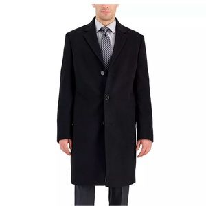 Michael Kors Men's Classic Fit Luxury Wool Cashmere Blend Overcoats
